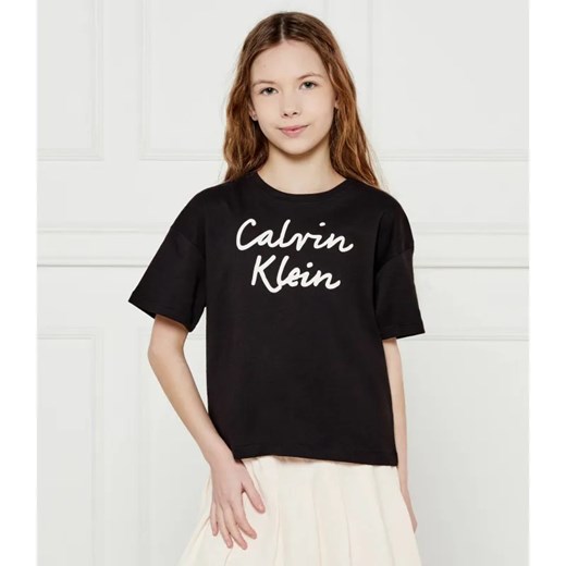 Calvin Klein Jeans T-shirt | Relaxed fit ze sklepu Gomez Fashion Store w kategorii Bluzki dziewczęce - zdjęcie 184296868