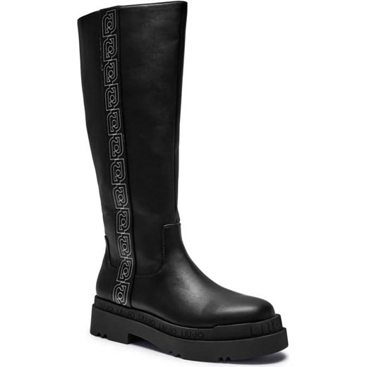 Liu Jo Kozaki LOVE 51 | z dodatkiem skóry ze sklepu Gomez Fashion Store w kategorii Kozaki damskie - zdjęcie 184296895