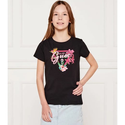 Guess T-shirt | Regular Fit ze sklepu Gomez Fashion Store w kategorii Bluzki dziewczęce - zdjęcie 184296989