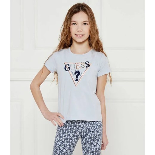 Guess T-shirt | Regular Fit ze sklepu Gomez Fashion Store w kategorii Bluzki dziewczęce - zdjęcie 184296998