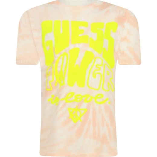 Guess T-shirt TIE&DYE | Regular Fit ze sklepu Gomez Fashion Store w kategorii Bluzki dziewczęce - zdjęcie 184297007