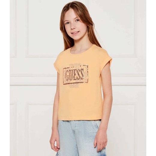 Guess T-shirt | Regular Fit ze sklepu Gomez Fashion Store w kategorii Bluzki dziewczęce - zdjęcie 184297009