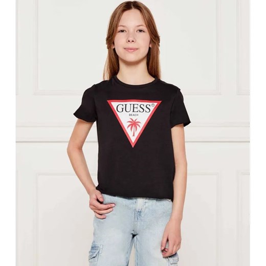 Guess T-shirt | Regular Fit ze sklepu Gomez Fashion Store w kategorii Bluzki dziewczęce - zdjęcie 184297109