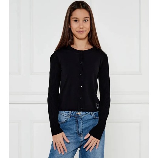 Patrizia Pepe Kardigan | Regular Fit ze sklepu Gomez Fashion Store w kategorii Swetry dziewczęce - zdjęcie 184297148