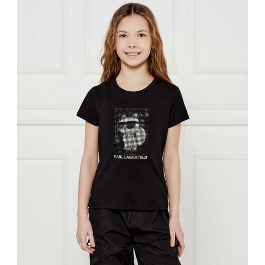 Karl Lagerfeld Kids T-shirt | Regular Fit ze sklepu Gomez Fashion Store w kategorii Bluzki dziewczęce - zdjęcie 184297158