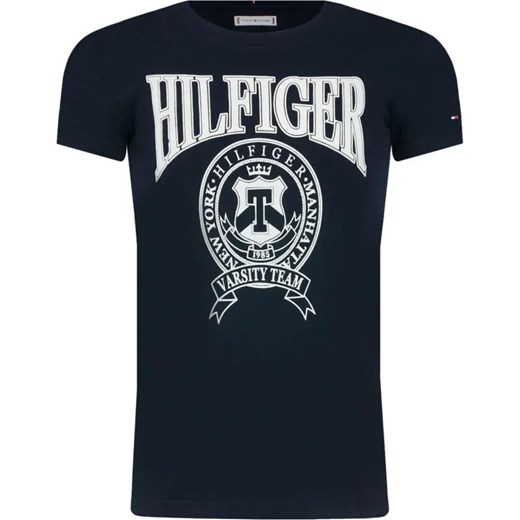 Tommy Hilfiger T-shirt | Regular Fit ze sklepu Gomez Fashion Store w kategorii Bluzki dziewczęce - zdjęcie 184297236