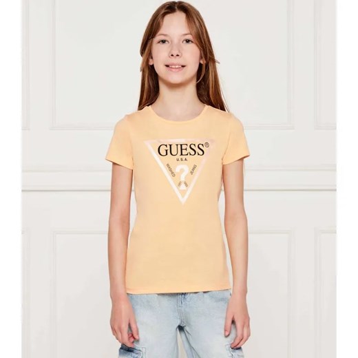 Guess T-shirt | Regular Fit ze sklepu Gomez Fashion Store w kategorii Bluzki dziewczęce - zdjęcie 184297276