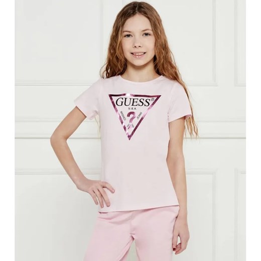 Guess T-shirt | Regular Fit ze sklepu Gomez Fashion Store w kategorii Bluzki dziewczęce - zdjęcie 184297279