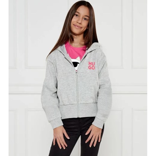 HUGO KIDS Bluza | Regular Fit ze sklepu Gomez Fashion Store w kategorii Bluzy dziewczęce - zdjęcie 184297327