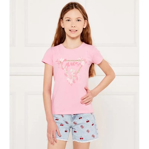 Guess T-shirt | Regular Fit ze sklepu Gomez Fashion Store w kategorii Bluzki dziewczęce - zdjęcie 184297475