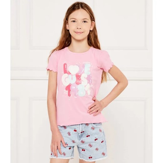 Guess T-shirt | Regular Fit ze sklepu Gomez Fashion Store w kategorii Bluzki dziewczęce - zdjęcie 184297486