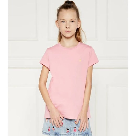 POLO RALPH LAUREN T-shirt | Regular Fit ze sklepu Gomez Fashion Store w kategorii Bluzki dziewczęce - zdjęcie 184297588