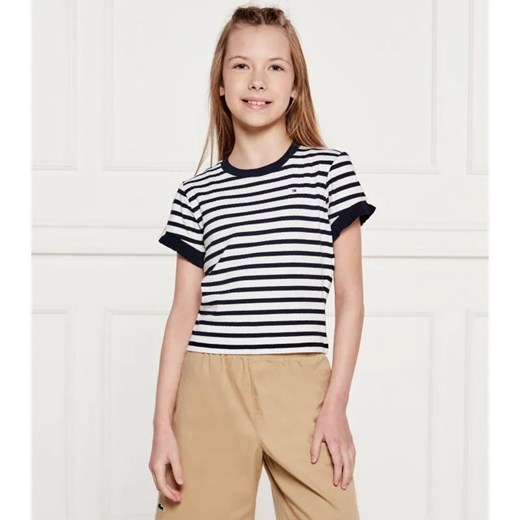 Tommy Hilfiger T-shirt | Slim Fit ze sklepu Gomez Fashion Store w kategorii Bluzki dziewczęce - zdjęcie 184297656