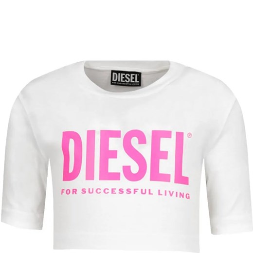 Diesel Top TRECROLOGO | Regular Fit ze sklepu Gomez Fashion Store w kategorii Bluzki dziewczęce - zdjęcie 184297689