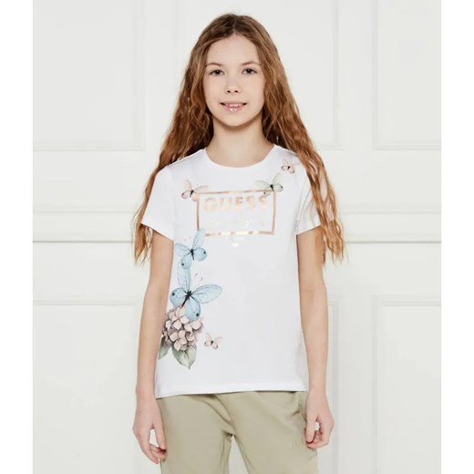 Guess T-shirt | Regular Fit ze sklepu Gomez Fashion Store w kategorii Bluzki dziewczęce - zdjęcie 184297697
