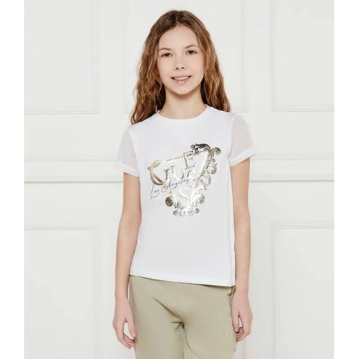 Guess T-shirt | Regular Fit ze sklepu Gomez Fashion Store w kategorii Bluzki dziewczęce - zdjęcie 184297705