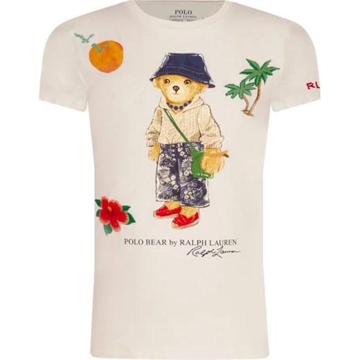 POLO RALPH LAUREN T-shirt | Regular Fit ze sklepu Gomez Fashion Store w kategorii Bluzki dziewczęce - zdjęcie 184297715