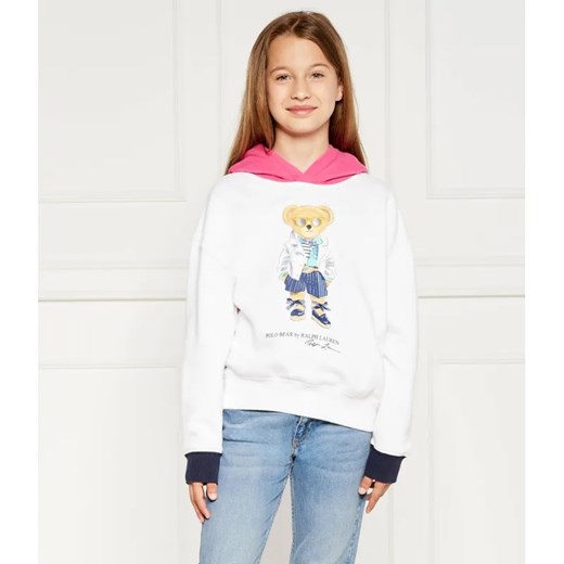 POLO RALPH LAUREN Bluza BEAR HOODIE-KNIT | Regular Fit ze sklepu Gomez Fashion Store w kategorii Bluzy dziewczęce - zdjęcie 184297737