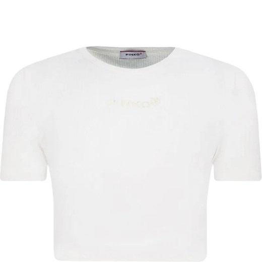 Pinko UP T-shirt | Cropped Fit ze sklepu Gomez Fashion Store w kategorii Bluzki dziewczęce - zdjęcie 184297756