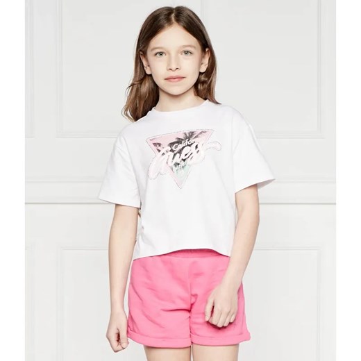 Guess T-shirt | Regular Fit ze sklepu Gomez Fashion Store w kategorii Bluzki dziewczęce - zdjęcie 184297757
