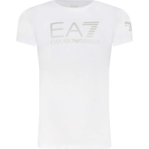 EA7 T-shirt | Regular Fit ze sklepu Gomez Fashion Store w kategorii Bluzki dziewczęce - zdjęcie 184297767