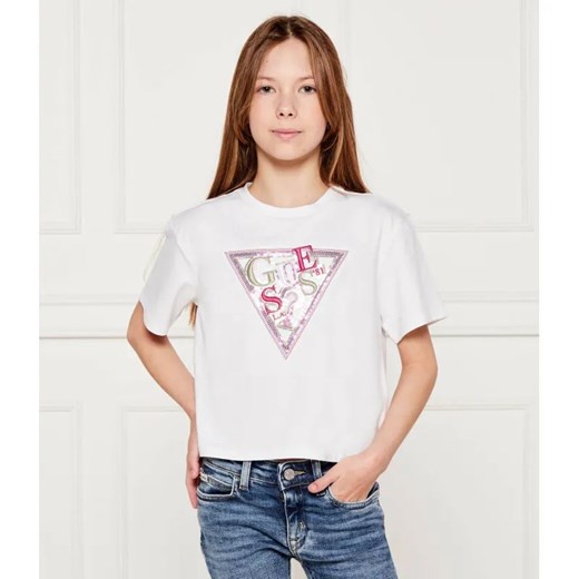 Guess T-shirt | Regular Fit ze sklepu Gomez Fashion Store w kategorii Bluzki dziewczęce - zdjęcie 184297768