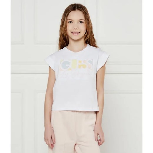 Guess T-shirt | Regular Fit ze sklepu Gomez Fashion Store w kategorii Bluzki dziewczęce - zdjęcie 184297805
