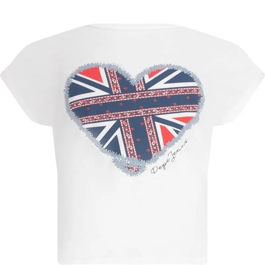 Pepe Jeans London T-shirt PRUDENCE | Regular Fit ze sklepu Gomez Fashion Store w kategorii Bluzki dziewczęce - zdjęcie 184297816