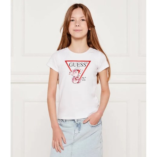 Guess T-shirt | Regular Fit ze sklepu Gomez Fashion Store w kategorii Bluzki dziewczęce - zdjęcie 184297819