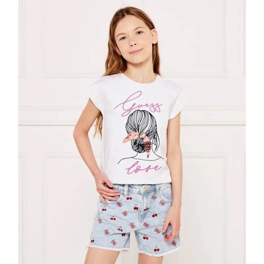 Guess T-shirt | Regular Fit ze sklepu Gomez Fashion Store w kategorii Bluzki dziewczęce - zdjęcie 184297825