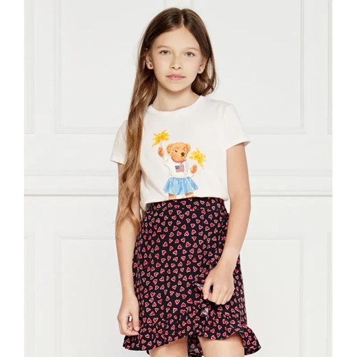 POLO RALPH LAUREN T-shirt | Regular Fit ze sklepu Gomez Fashion Store w kategorii Bluzki dziewczęce - zdjęcie 184297839