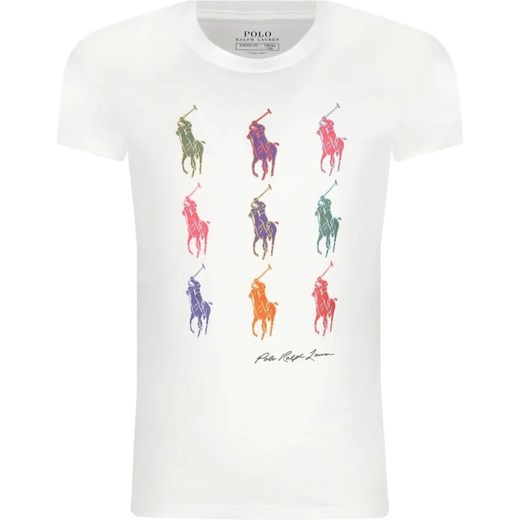 POLO RALPH LAUREN T-shirt | Regular Fit ze sklepu Gomez Fashion Store w kategorii Bluzki dziewczęce - zdjęcie 184297898