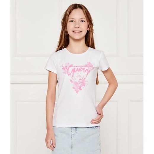 Guess T-shirt | Regular Fit ze sklepu Gomez Fashion Store w kategorii Bluzki dziewczęce - zdjęcie 184297905