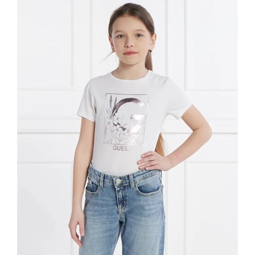 Guess T-shirt | Regular Fit ze sklepu Gomez Fashion Store w kategorii Bluzki dziewczęce - zdjęcie 184297926