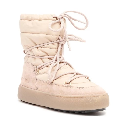 Moon Boot Śniegowce MOON BOOT LTRACK SUEDE NYLON | z dodatkiem skóry ze sklepu Gomez Fashion Store w kategorii Śniegowce damskie - zdjęcie 184298538