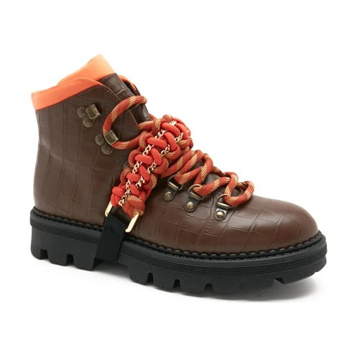 Pinko Skórzane botki ZENZERO SCARPA ze sklepu Gomez Fashion Store w kategorii Workery damskie - zdjęcie 184298546