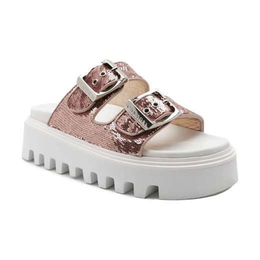 Casadei Klapki | z dodatkiem skóry Casadei 36 okazja Gomez Fashion Store