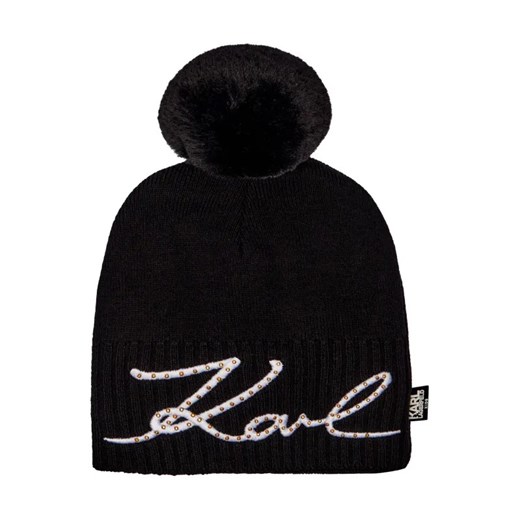 Karl Lagerfeld Kids Czapka | z dodatkiem kaszmiru ze sklepu Gomez Fashion Store w kategorii Czapki dziecięce - zdjęcie 184298639