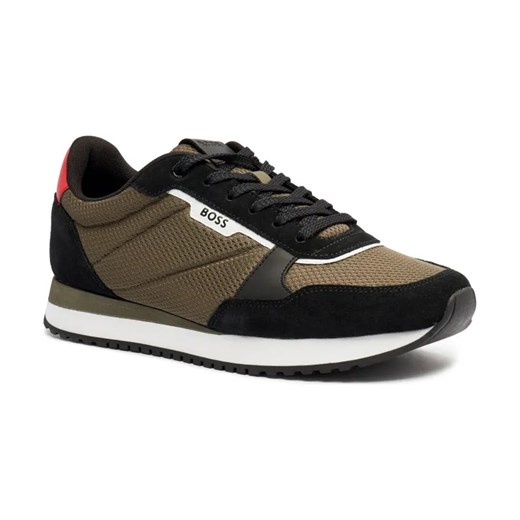 BOSS BLACK Sneakersy KAI_RUNN_MESD | z dodatkiem skóry ze sklepu Gomez Fashion Store w kategorii Buty sportowe męskie - zdjęcie 184298717