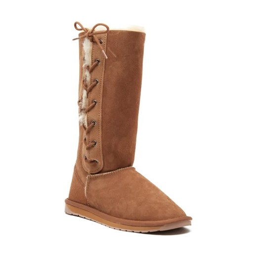 EMU Australia Skórzane śniegowce Platinum Hi Lace | z dodatkiem wełny Emu Australia 36 okazyjna cena Gomez Fashion Store