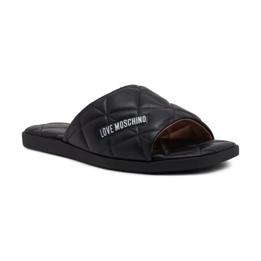 Love Moschino Skórzane klapki ze sklepu Gomez Fashion Store w kategorii Klapki damskie - zdjęcie 184298739