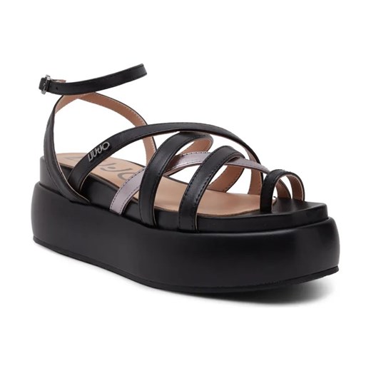 Liu Jo Sandały SOMMER 05 | z dodatkiem skóry ze sklepu Gomez Fashion Store w kategorii Sandały damskie - zdjęcie 184298767