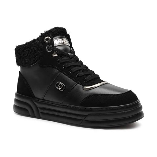 Liu Jo Skórzane sneakersy CLEO 22 ze sklepu Gomez Fashion Store w kategorii Buty sportowe damskie - zdjęcie 184298786
