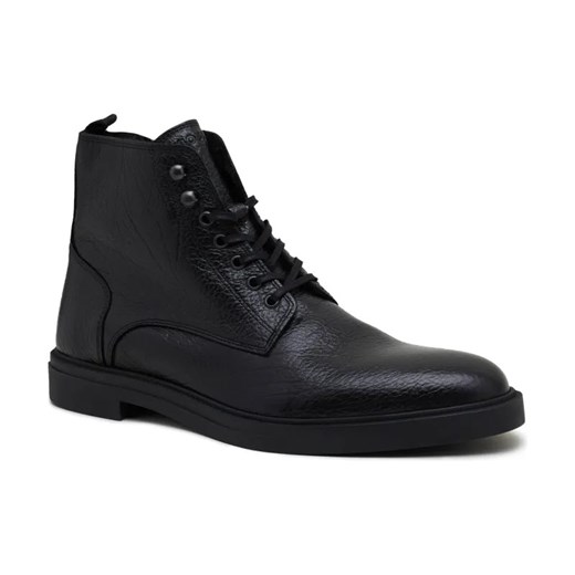 BOSS BLACK Skórzane buty Calev_Halb ze sklepu Gomez Fashion Store w kategorii Buty zimowe męskie - zdjęcie 184298926