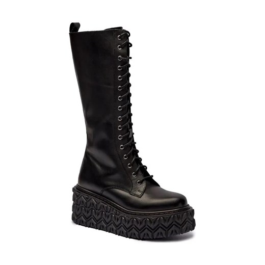 Patrizia Pepe Skórzane kozaki Patrizia Pepe 41 okazja Gomez Fashion Store