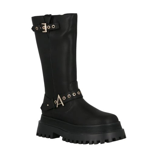 Twinset Actitude Oficerki | z dodatkiem skóry ze sklepu Gomez Fashion Store w kategorii Kozaki damskie - zdjęcie 184299047