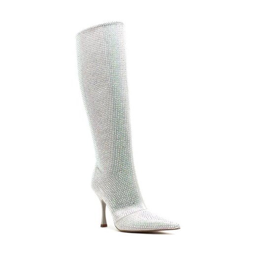 Liu Jo Kozaki na szpilce LIU JO X LEONIE HANNE GLAM 02 | z dodatkiem skóry ze sklepu Gomez Fashion Store w kategorii Kozaki damskie - zdjęcie 184299067