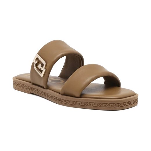 Liu Jo Skórzane klapki IMAN 01 ze sklepu Gomez Fashion Store w kategorii Klapki damskie - zdjęcie 184299106