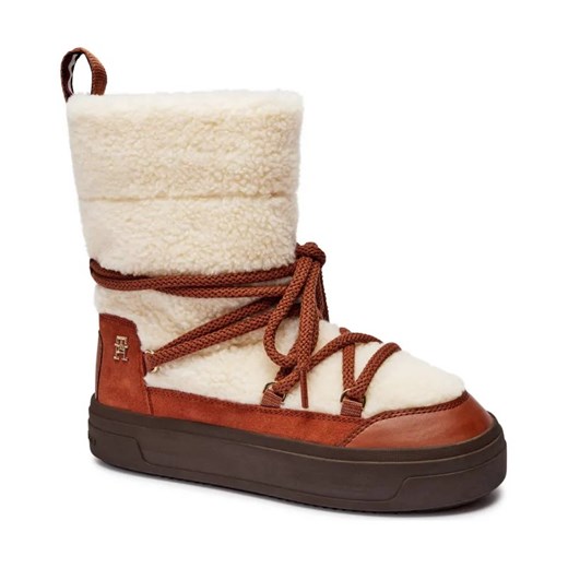 Tommy Hilfiger Skórzane śniegowce shearling ze sklepu Gomez Fashion Store w kategorii Śniegowce damskie - zdjęcie 184299177