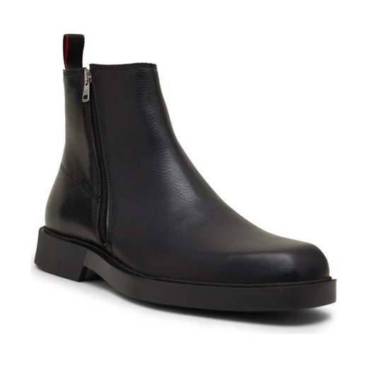 HUGO Skórzane sztyblety Iker ze sklepu Gomez Fashion Store w kategorii Buty zimowe męskie - zdjęcie 184299287